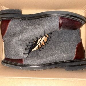 Taft Gray and Brown Chukka Boots